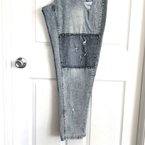 Lane Bryant Boyfriend Jeans, Sz 18 (40" x 32") Distressed Look, New without Tags - Picture 3 of 16